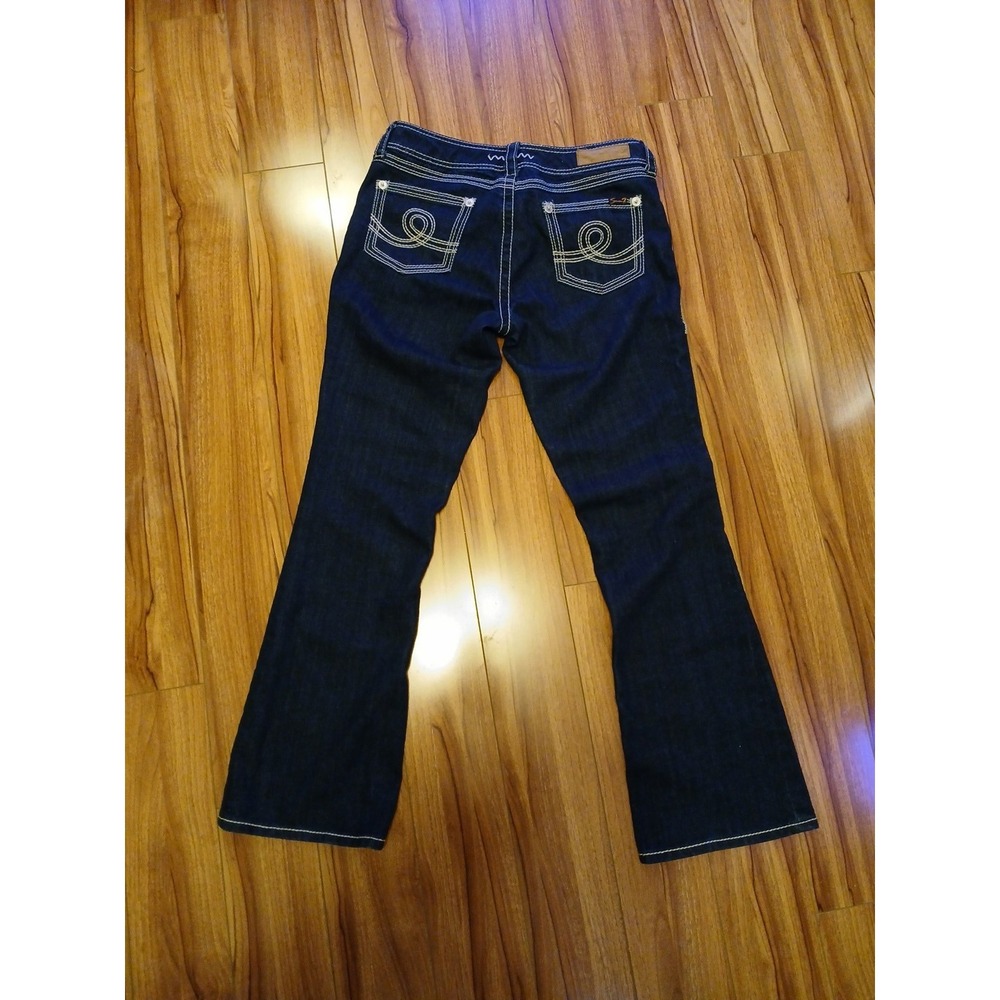 Seven7 Dark Blue Boot Cut Jeans
